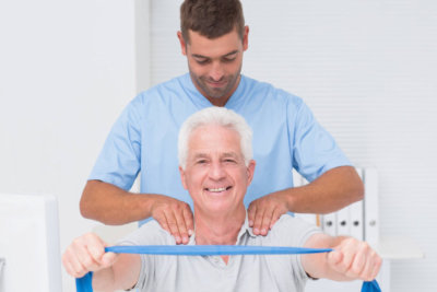 doctor giving a massage on his patient